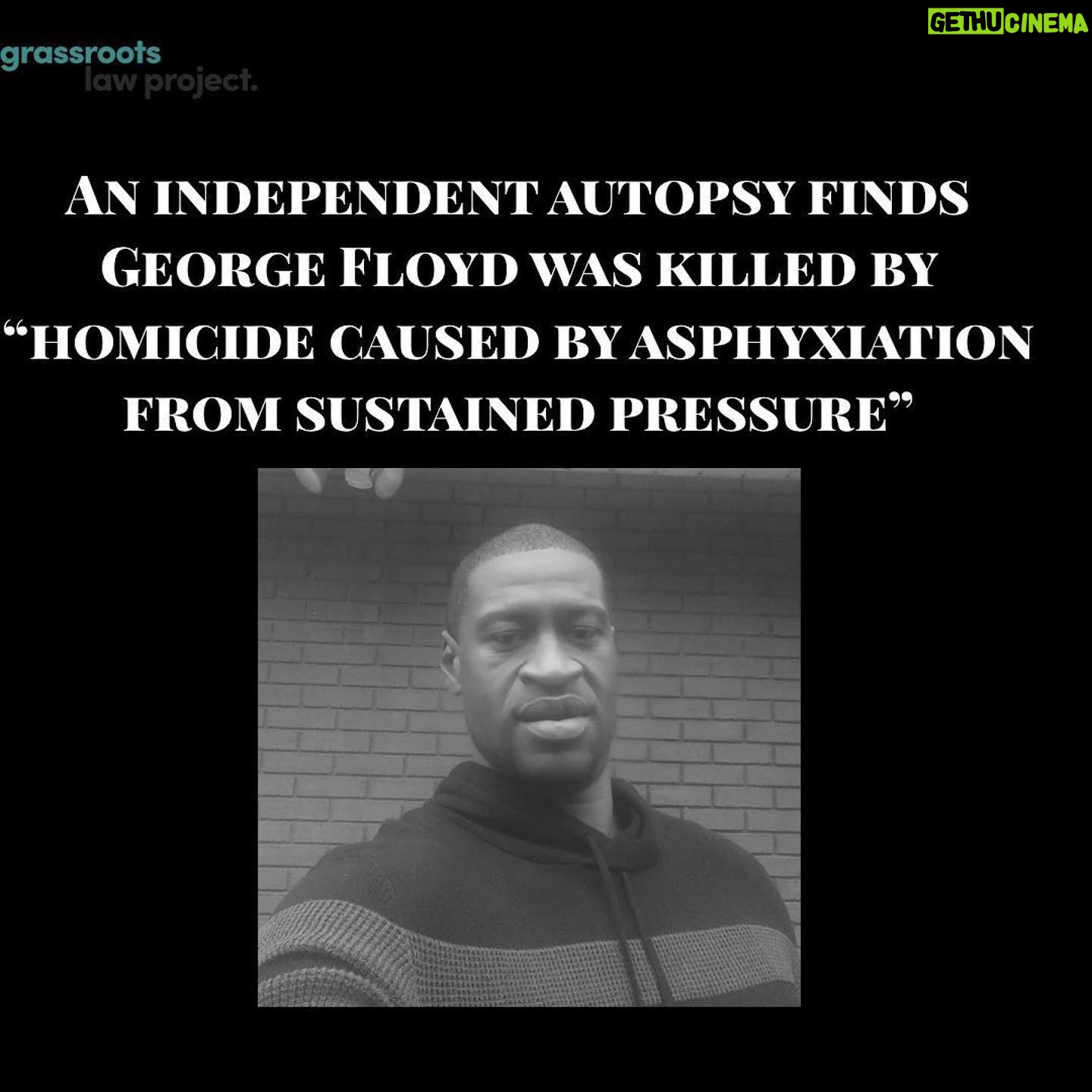 Sonequa Martin-Green Instagram - #Repost @grassrootslaw ・・・ BREAKING: George Floyd’s family and attorney ordered an independent autopsy and found what we already knew to be true. Floyd was killed as a direct result of the compression to his neck that led to a lack of blood flow to his brain. 3 officers watched as Derek Chauvin pressed his knee into George’s neck for 8 minutes and 46 seconds. ⠀ He was murdered. And they watched. ⠀ Call 612-324-4499 RIGHT NOW Demand JusticeforBigFloyd ⠀ Sign the petition at JusticeforBigFloyd.com