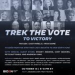Sonequa Martin-Green Instagram – Well lookie here…! Join us tomorrow night for a very important (but still fun!) Trek reunion virtual event. I hear @whoopigoldberg will be joining us as well, verrrry cool. Link in bio, if you’re available and down, we’ll see you there.🖖🏽🖤