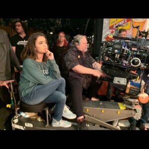 Soni Bringas Instagram - This is me pretending to direct an episode then quickly getting in trouble for not being where I was supposed to be 🙈 #maybenexttime