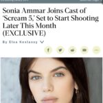 Sonia Ammar Instagram – I’m SCREAMing of excitement!! Incredibly grateful to be part of one of my favorite franchises @screammovies 🔪 2nd photo is my face when I got the call lol
