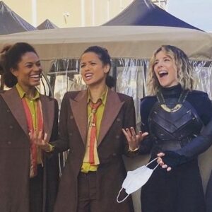 Sophia di Martino Instagram - Urgh! I miss fighting with these badass women. Can’t you all just come over for a pillow fight? Thanks @sarah__irwin for making Sylvie such a brawler & posting these 💚💚💚 and @gugumbatharaw & @nadialorenczstunts for being such beautifully terrifying movers