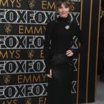 Sophia di Martino Instagram - …and then there were the @iemmys where I was very proud of Will, cried (an embarrassing amount) at the acceptance speeches and my legs got a work out from standing ovations. Oh, and I got to rock this amazing @nafsikaSkourti gown 🖤 Face @sandyganzer Hair @nikkiprovidence Styling @karenclarkson Shoes @jimmychoo Earrings @vraiofficial Ring @stephenwebsterjewellery Photo: AP/Invision for the Television Academy, © Television Academy @gettyentertainment #EMMYS Photo: AP/Invision for the Television Academy, © Television Academy @gettyentertainment #EMMYS