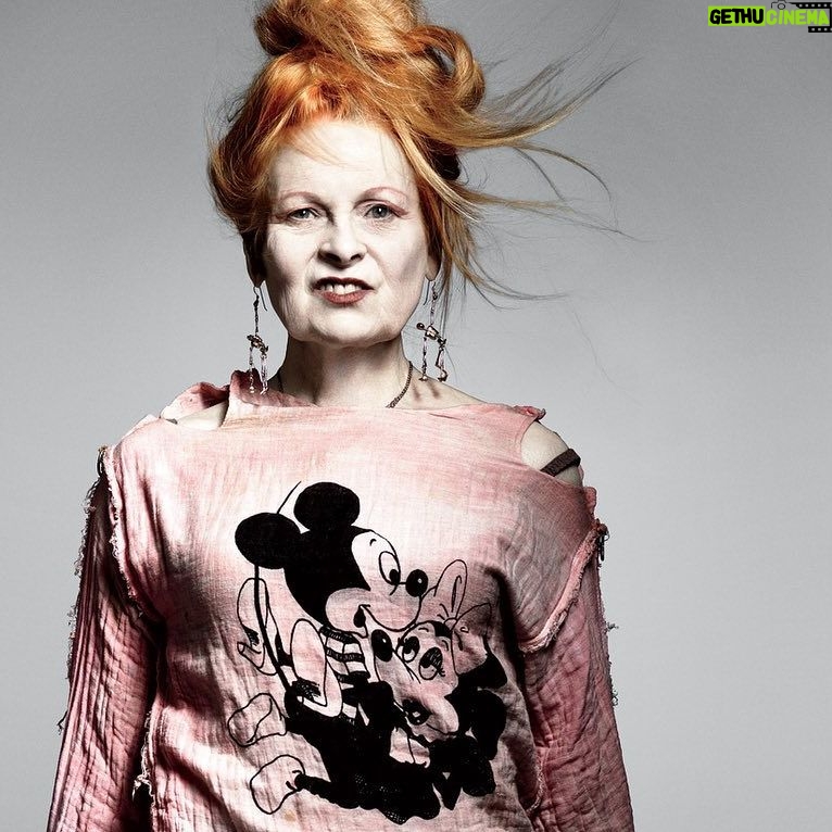 Sophia di Martino Instagram - Rest in Peace Dame Vivienne Westwood. Flame haired Grandmother of punk. What an inspiration. What a woman. Tomorrow, we wear tartan and safety pins. 🖤🧷 ♥️🧷🖤🧷♥️🧷🖤🧷♥️🧷🖤🧷♥️🧷🖤🧷♥️