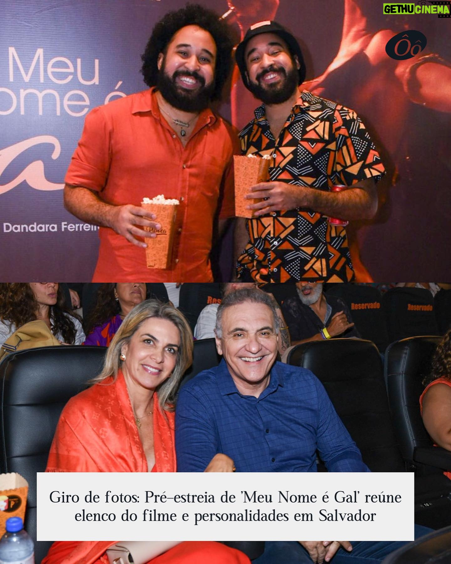 Sophie Charlotte Instagram - Um dos filmes mais aguardados do ano, #MeuNomeéGal ganhou pré-estreia concorrida em #Salvador, terra natal de #GalCosta, na noite desta segunda-feira (2), no #CineGlauberRocha, no Centro. O lançamento do longa-metragem contou com a presença da atriz #SophieCharlotte, que interpreta a cantora, das diretoras Dandara Ferreira e Lô Politi, e dos atores Luis Lobianco, Caio Scot, Elen Clarice e Chica Carelli. "Me aproximar dela, mergulhar em sua obra, na sua vida, na sua existência, na sua história, só me fez admirar ainda mais a #Gal. Eu amo a Gal Costa. E eu fiz com todo o meu coração mesmo essa homenagem. Ela é incrível, e o que ela realizou é surreal. Porque ela se transformou e se modernizou tanto ao longo da vida”, disse Sophie em entrevista ao Alô Alô Bahia. “Para mim é uma tristeza enorme Gal não estar aqui hoje com a gente. O filme foi inteiro pensado para ela: uma homenagem para ela curtir, para ela revivenciar muitas memórias que foram importantes para a vida dela. E aí, os percalços da vida… infelizmente, Gal não está aqui hoje, mas eu tenho certeza que onde ela estiver ela vai estar muito feliz com o projeto, porque é uma declaração de amor”, declarou Dandara. Galeria completa no Alô Alô Bahia - link na bio ou Stories. 📸: Elias Dantas / Alô Alô Bahia #AloAloBahia #Bahia - compartilhe a informação.