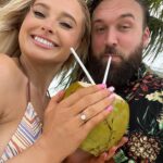 Sophie Lloyd Instagram - Here’s to forever with my bestfriend 🥂💍 #engaged #jamaica