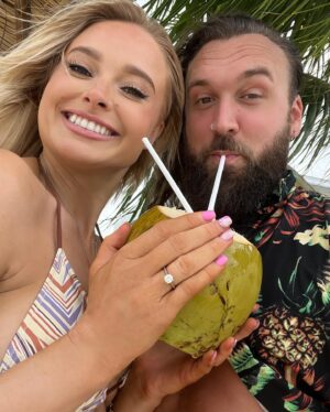 Sophie Lloyd Instagram - Here’s to forever with my bestfriend 🥂💍
 
#engaged #jamaica