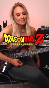 Sophie Lloyd Instagram - Dragonball Z was a such a big part of so many people’s childhoods 🧡 RIP Akira Toriyama, thankyou for adding so much joy to peoples lives 🎶 Cha-La-Head-Cha-La - Dragonball Z theme #dragonball #dragonballz #akiratoriyama #anime #guitarsolo #guitarcover #guitaristsofinstagram