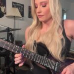Sophie Lloyd Instagram - Practising for a live show! 🎶 Enter Sandman - @metallica Thunderstruck - @acdc