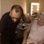 Sophie Marceau Instagram – Premières transformations de Pierre en Mme Mills !! À suivre …😀 #mmemills