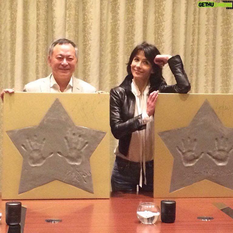 Sophie Marceau Instagram - J'ai laissé mon empreinte à Macao avec Johnnie To !