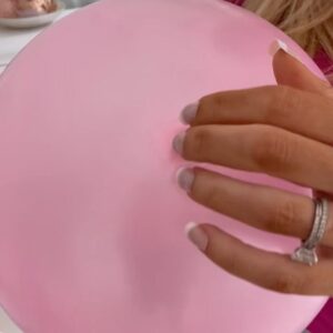 Sophie Monk Instagram - Best balloon hack 🎈 It looks like helium but sticks to the ceiling…. Thanks so much for the beautiful birthday wishes 🥳