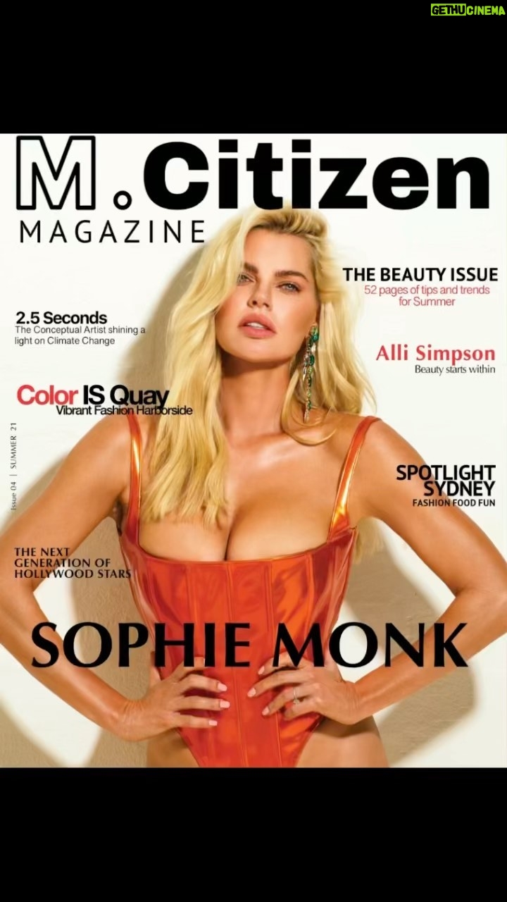 Sophie Monk Instagram - I posed so hard for this I pulled a muscle (Wish I was kidding)😆 @mcitizenmag 📸: @glennnutley 👗👠:@natalia.de.martin 💇♀️💄: @bynormie 🎥: @joshuagross