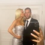 Sophie Monk Instagram - I wish I could have invited you all 😍.This is our engagement party at home. I feel very lucky ❤️ @joshuargross I love you so so much. 😍Thank you for putting up with me 😜 and cleaning up after the party 😂 🍹: @jimmybrings 👗: @velani 💄 💇‍♀️: @bynormie Styled: @natalia.de.martin 🎥: @oscargordon