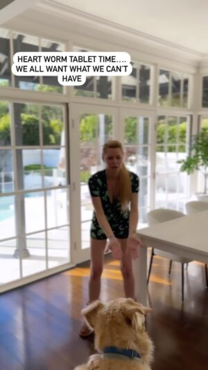 Sophie Monk Instagram - We’ve tried EVERYTHING. This is the only thing that works. 🙈