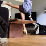 Sophie Skelton Instagram - When you both need a workout 🐾