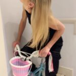 Sophie Skelton Instagram - Boris bikes, but weekly Friday night roll out edition… with stabilisers. Who’s in? Ps. Thanks for the loan, kid. I’m gonna buy you a bell for your bike 🛎️ 🌈 🦄 😘 🫡