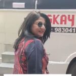 Srabanti Chatterjee Instagram - #Srabanti arrived at the much awaited first day shoot of #DeviChowdhurani 🗡
