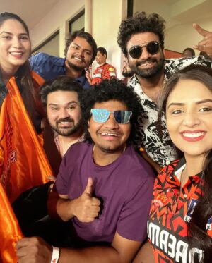 Sreemukhi Instagram - What a match! What an experience! 🧡✨🧿

#sunrisershyderabad