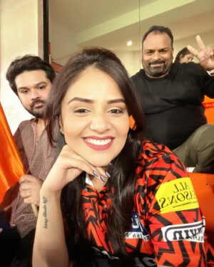 Sreemukhi Instagram - What a match! What an experience! 🧡✨🧿

#sunrisershyderabad