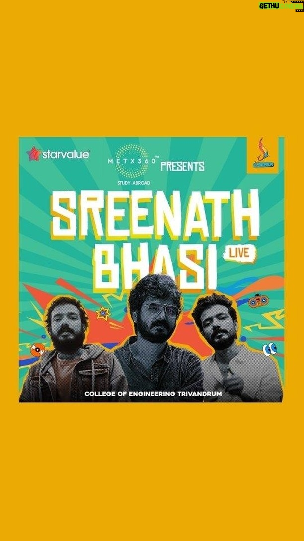 Sreenath Bhasi Instagram - Let your voice out loud as we welcome ๐ฆ๐ฟ๐ฒ๐ฒ๐ป๐ฎ๐๐ต ๐๐ต๐ฎ๐๐ถ, as he leads his ๐๐๐๐ for their ๐
๐๐๐๐-๐๐๐๐ live music performance at Dhwani 2024 ! Join us as we celebrate the launch of the future superstars , promising an evening filled with unbridled excitement and sheer euphoria. Don't miss out on this unforgettable experience โ grab your tickets now and be part of history in the making !! VC : @anand_kunnoth_ PC : @sravxn_ CC : @gopika.pramod__