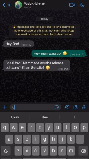 Sreenath Bhasi Instagram - Chattambi Movies First look poster releases tomorrow and I have a little something for you guys. Drop a message to @chattambimovie on Instagram or on Facebook and get the First look poster a little before we release it for everyone else to see.
Go ahead, drop a Hi ;-)