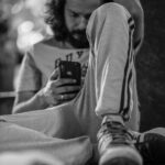 Sreenath Bhasi Instagram – Always on the phone. Thank you @arunkiranam for the pic.