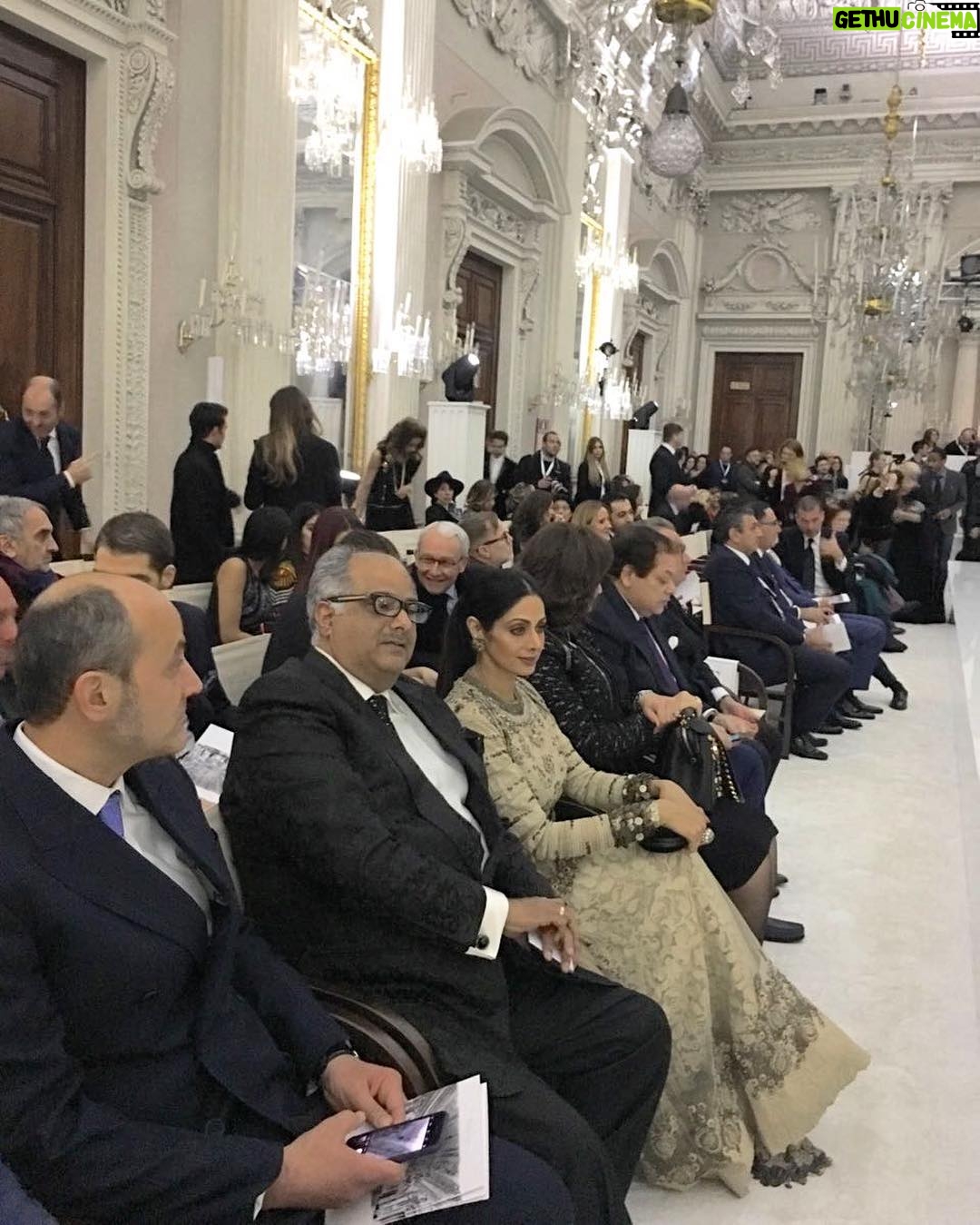 Sridevi Instagram - Spectacular fashion show by Stefano Ricci at the Pitti Palace in Florence!