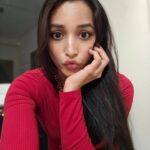 Srinidhi Ramesh Shetty Instagram - The red feels n all the extra love guys🌹 for not being very active here 🙈🫣 . . Oh and the last 3 slides are clearly me obsessing over my tiny little winged liner, which happened to be my first attempt ever & not bad, huh (little joys🙈) Okieee, I hope you all are smiling😇 n wishing you all a joyful weekend ahead✨️ much love 🫶🏻