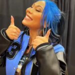 Stephanie Bell Instagram - The face of happiness after chopping @graysonwallerwwe 😇 #wwe #smackdown #michin