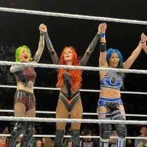 Stephanie Bell Instagram - Here comes the Powerpuff Girls to save the day. 
@beckylynchwwe 
@shotziwwe 
@ajasmithwwe 

#WWEJackson #WWELive #wwe