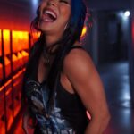 Stephanie Bell Instagram - I laugh in the face of danger. 📸 @viewsfromsant #WWE #Smackdown #BlasianBaddie