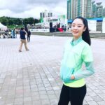 Stephanie Lee Instagram - 그린리본 마라톤대회 💚🎀💚#greenribbon #이데일리 #blackyak