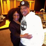 Stephanie Mills Instagram - #RayChew and I in the studio working on something really special. 💜💜💜💜💜💜 This summer will be 🔥🔥🔥🔥🔥 #greatness #studiolife #iamstephaniemills #stephaniemills #legendary