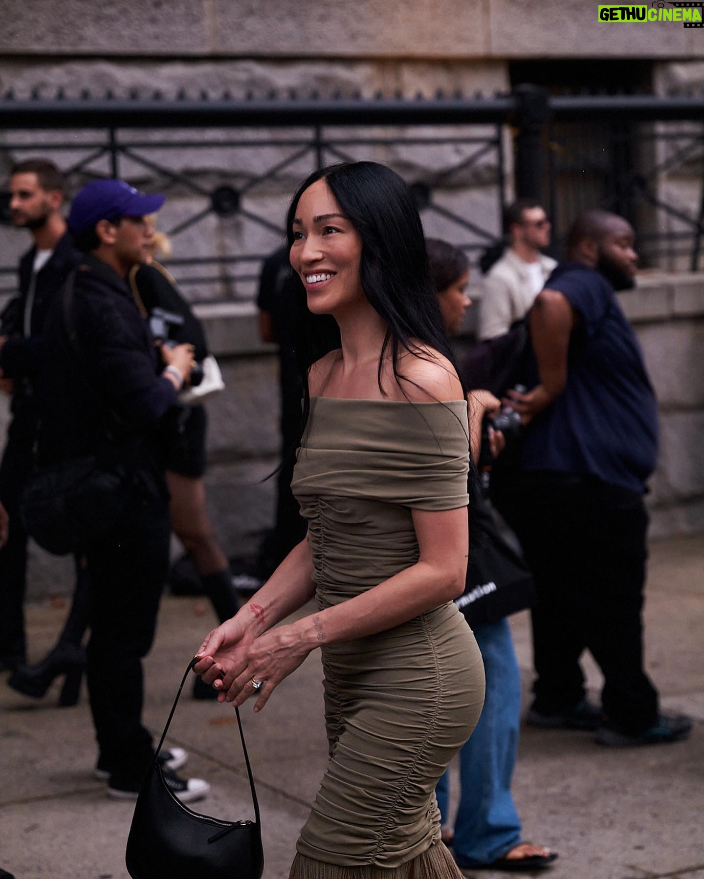 Stephanie Shepherd Instagram - yesterday before @khaite_ny <3