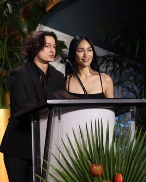 Stephanie Shepherd Instagram - grateful to be invited to present the award for TV episodic Drama to the producers of Apple TV  “Extrapolations” at the Environmental Media Awards. 

the @green4ema EMA’s recognize productions for environmentally conscious story telling on screen and sustainability efforts behind the scenes <3
