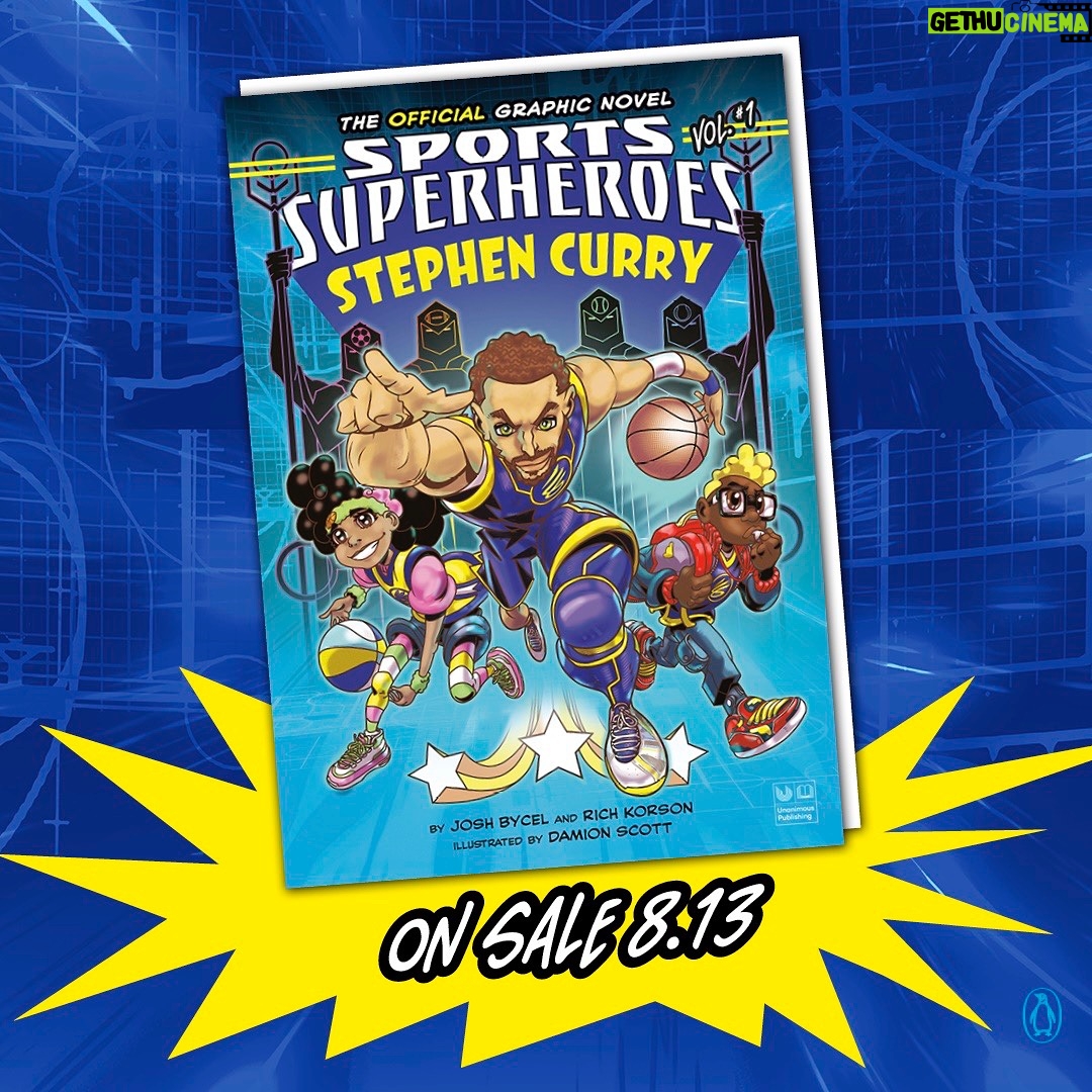 Stephen Curry Instagram - Introducing the official cover of the first edition of my graphic novel, ‘SPORTS SUPER HEROES’ which is about overcoming bumps and obstacles to prove doubters wrong. Releasing on 8/13, now available for pre-order! #UnanimousPartner
