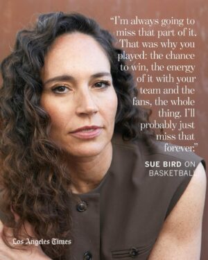 Sue Bird Instagram - Sue Bird is still not used to being described as a former basketball player.

It’s not that the longtime Seattle Storm point guard, who called a wrap on her WNBA career in 2022 after more than two decades in the league, was worried about finding something to fill her time. Instead, she says, “the scariest part” of retiring was the question it raised: “Who am I without this?”

In a sense, the new documentary “Sue Bird: In the Clutch” is her answer. Or at least an answer. The film follows Bird during her final WNBA seasons while looking back on her time as a student athlete, her international career and her achievements off the court. In other words, a portrait of someone who was never “just” a basketball player.

Even before retiring, she co-founded @togethxr, a media and commerce company launched in 2021, with fellow Olympians soccer star @alexmorgan13, snowboarding phenom @chloekim and groundbreaking swimmer Simone Manuel (@swimone).

Read Bird’s full interview with The Times about her next chapter at the link in @latimes_entertainment’s bio.

📸 @nicolbiesekphoto