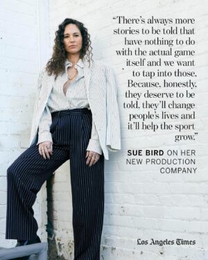 Sue Bird Instagram - Sue Bird is still not used to being described as a former basketball player.

It’s not that the longtime Seattle Storm point guard, who called a wrap on her WNBA career in 2022 after more than two decades in the league, was worried about finding something to fill her time. Instead, she says, “the scariest part” of retiring was the question it raised: “Who am I without this?”

In a sense, the new documentary “Sue Bird: In the Clutch” is her answer. Or at least an answer. The film follows Bird during her final WNBA seasons while looking back on her time as a student athlete, her international career and her achievements off the court. In other words, a portrait of someone who was never “just” a basketball player.

Even before retiring, she co-founded @togethxr, a media and commerce company launched in 2021, with fellow Olympians soccer star @alexmorgan13, snowboarding phenom @chloekim and groundbreaking swimmer Simone Manuel (@swimone).

Read Bird’s full interview with The Times about her next chapter at the link in @latimes_entertainment’s bio.

📸 @nicolbiesekphoto