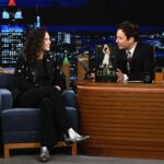 Sue Bird Instagram - Thank you @fallontonight for having me on the show to celebrate international women’s day! Had so much fun chatting all things women’s sports and my doc, Sue Bird: In the Clutch. And of course had to deck out @jimmyfallon with some @togethxr merch :) Sue Bird: In the Clutch will be available to own and rent on digital March 29th: @wolfevideo, @nikebasketball, @vudufans, @appletv, @primevideo. I can’t wait for everyone to see it!