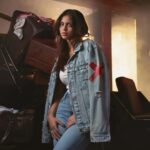 Suhana Khan Instagram - Stay calm. Or at least try to. X-2. Signature X Denim Jacket. Dropping on 17th March, only on www.dyavolx.com