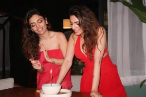 Sukriti Kakar Instagram - Birthday behaviour ft. #SuPra ❤️ 

Happy birthday to my womb-mate 💫🧿