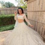 Sukriti Kakar Instagram - Twirling cause Taurus Szn is finally here 😅♉️ Wearing the most gorgeous white lehenga by @isabydollywahal 😍 #saathtere #twirl #lehenga #grwm #fashion #instafashion #vacationmode #vacaymode #vacationreels #memories #instareels #instagood #trending #trendingreels #trendingmusic
