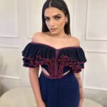 Sukriti Kakar Instagram - Last night for @lakmefashionwk @fdciofficial What a stunning show @shantanunikhil @nikhil1975 🖤 Wearing @shantanunikhil Hair @hairby_shivanik Glam by mee 💄💋
