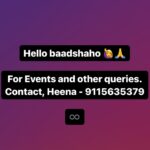 Sunanda Sharma Instagram - For Event and other queries Contact ⬇️ Heena - 911563537 9♾️