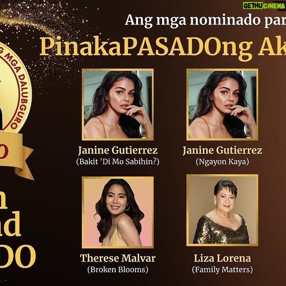 Sunshine Dizon Instagram - Maraming salamat sa Gawad Pasado saaming nominasyon para sa obrang sinulat ni @troyespirituphoto at Direksyon ni @joellamangan #WALKER Sa lahat ng nominado at lalo’t kasama namin sa #Walker isang pagbati!