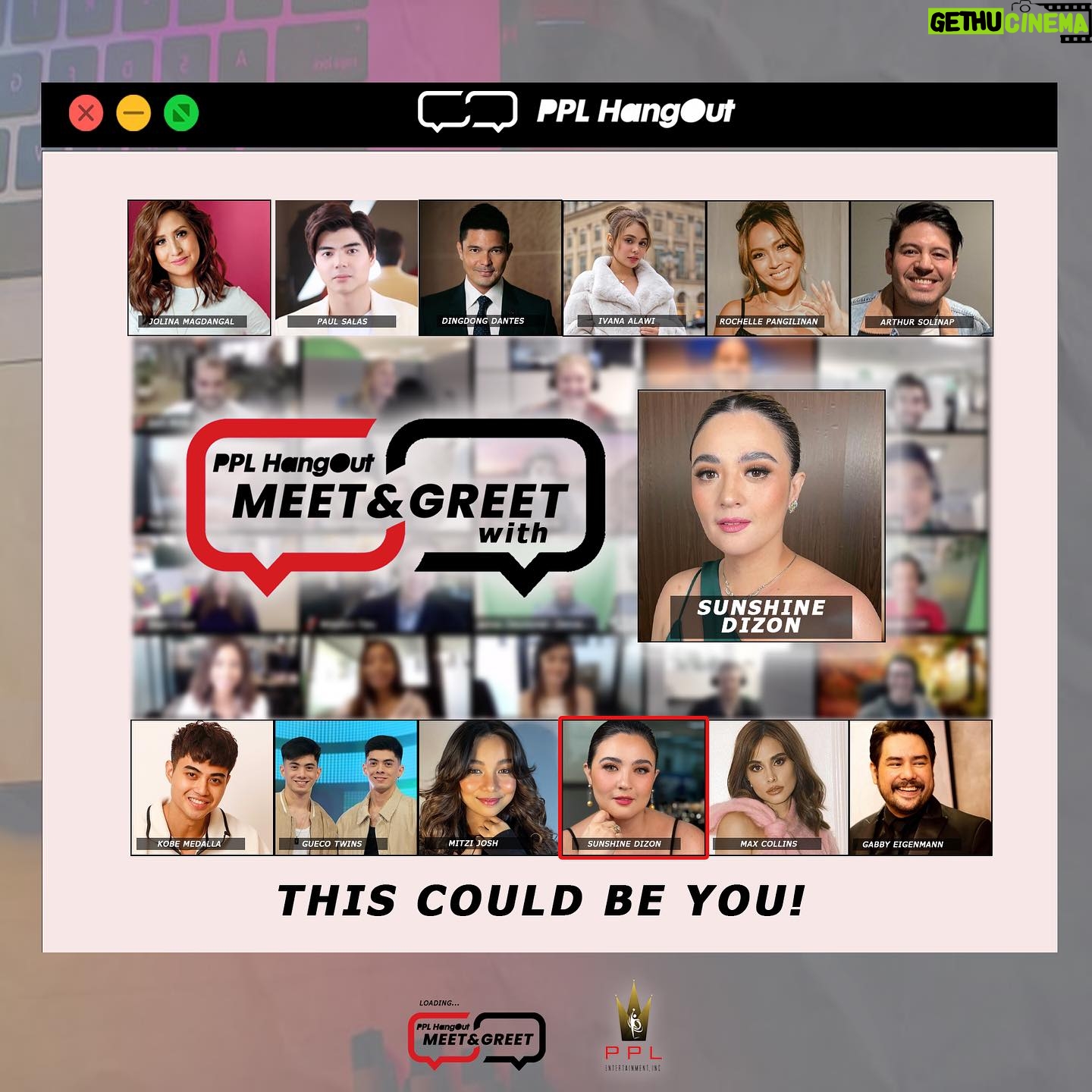 Sunshine Dizon Instagram - Live na live nating makakasama si SUNSHINE DIZON sa PPL Hangout: Meet & Greet! Exciting diba! Deserve mong magkaroon ng PPL Reward. JUST SWIPE IT! 💯 All you have to do is like and share our social media accounts with your 20 friends! To get a chance for an IN-PERSON meet and greet! DM us your proof. #SunshineDizon #PPLHangoutwithSunshineDizon #showsomeppllove #pplentertainmentinc #pplartist