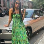 Susan Kelechi Watson Instagram - Just leaning against premium luxury with unparalleled electric performance. It’s gotta be a Polestar 2 #polestarcars #polestar2 #ev @polestarcars