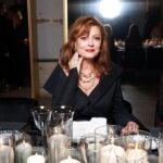 Susan Sarandon Instagram - So lovely to see Pomellato’s extraordinary new collection, an ‘Ode to Milan’, in Paris. Thank you @pomellato for having me and to my incredible glam team @sofiatilbury & @jillianhalouska Always a pleasure. @pomellato #Pomellato #OdeToMilan #HighJewelry 📸: @germanlarkin