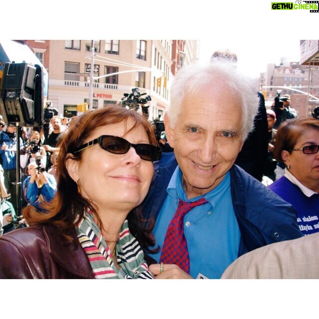 Susan Sarandon Instagram - The great, brave Daniel Ellsberg. Champion of democracy and peace. Anti-war rally in NYC. April 29, 2006. #TBT
