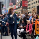 Susan Sarandon Instagram - Beautiful day for a March to demand President Biden halt further pipelines & productions of fossil fuels. The U.S. is the world’s largest oil & gas producer, gas exporter, & accounts for 1/3rd of all planned oil & gas expansion for the next few decades. We urge Biden to use the full force of his executive powers in this emergency to end fossil fuels now. #endfossilfuels